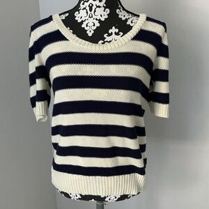 Pins & Needles Navy and Cream Knit Sweater